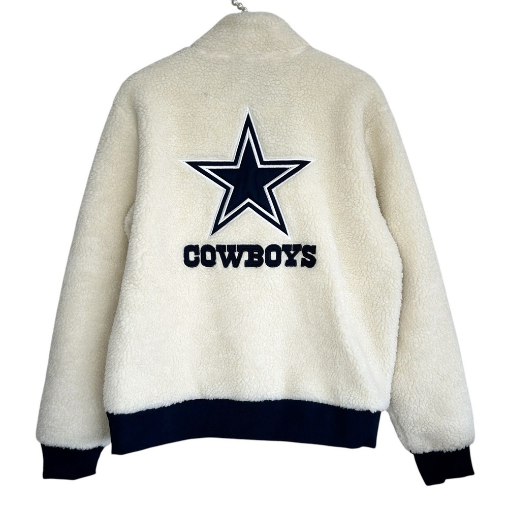 Dallas Cowboys‎ Forever 21 Sherpa Bomber Jacket Medium NFL Sports Football NEW